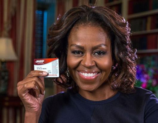 Michelle Obama receives AARP membership