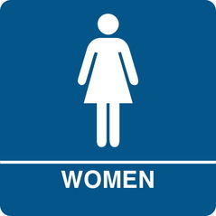 Women's Room sign